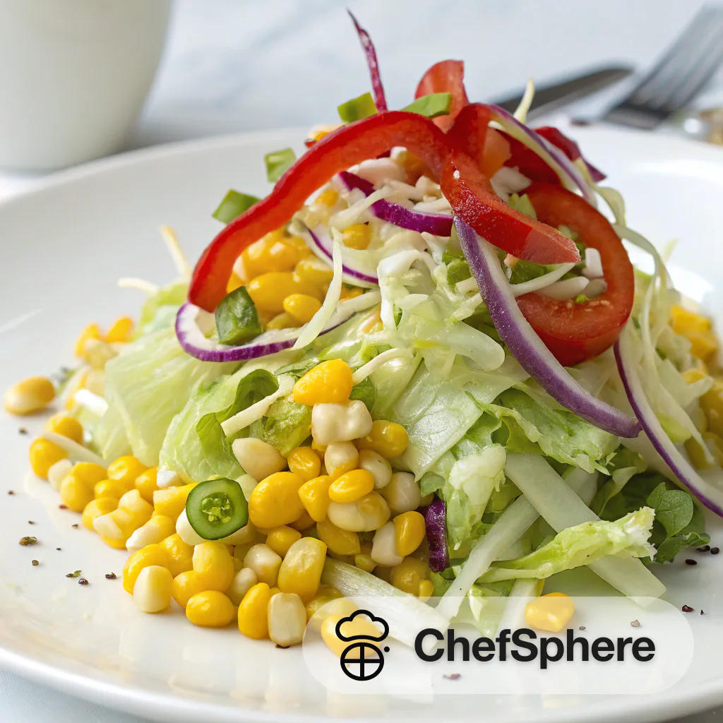 Crispy Corn Salad with Tangy Dressing