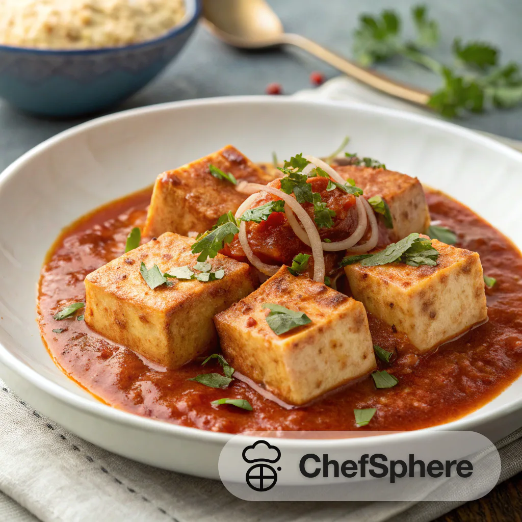 Zesty Spicy Tofu in Tomato Sauce
