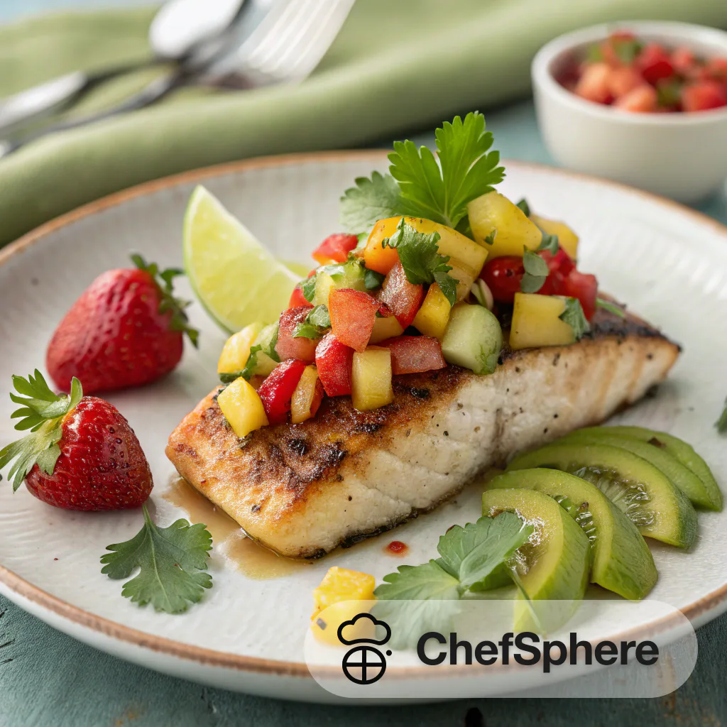 Fruity Salsa Seared Fish: A Refreshing