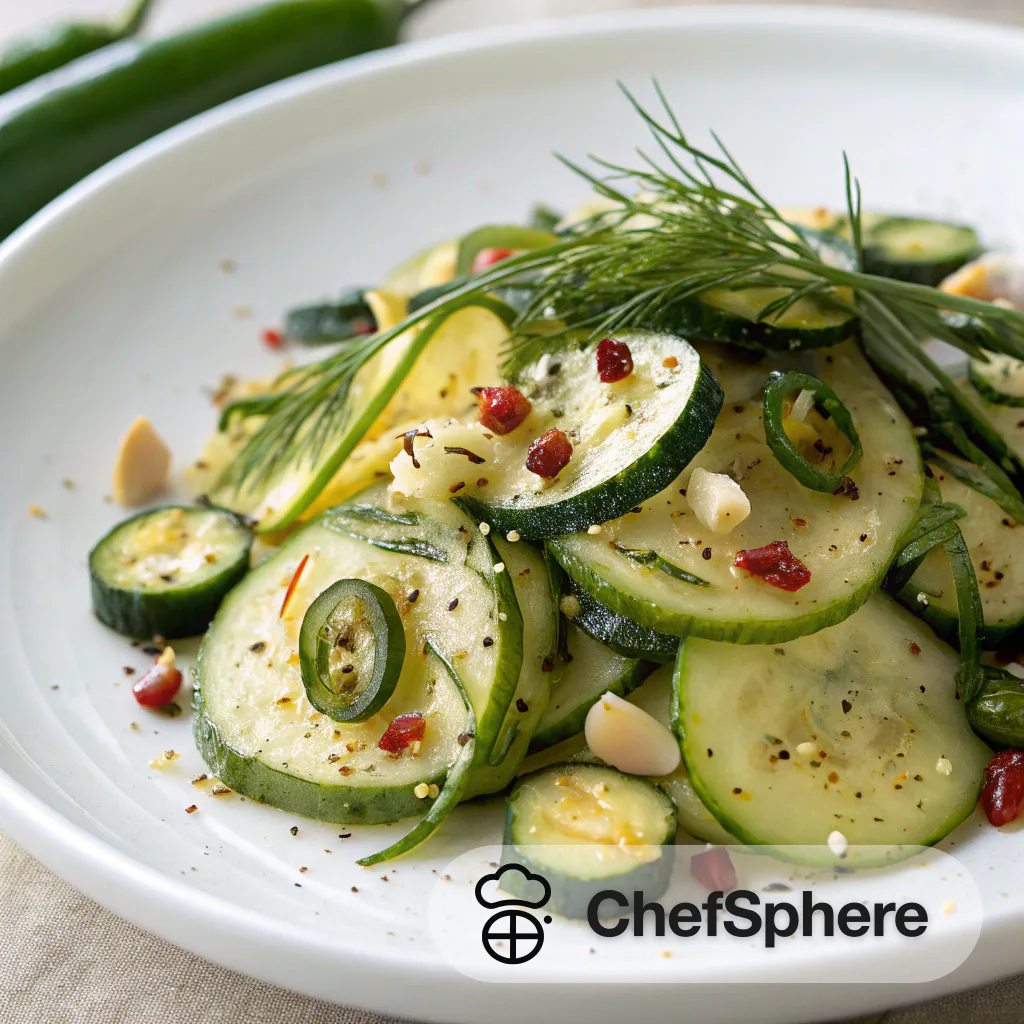 Zesty Zucchini Salad with Tangy Marinade
