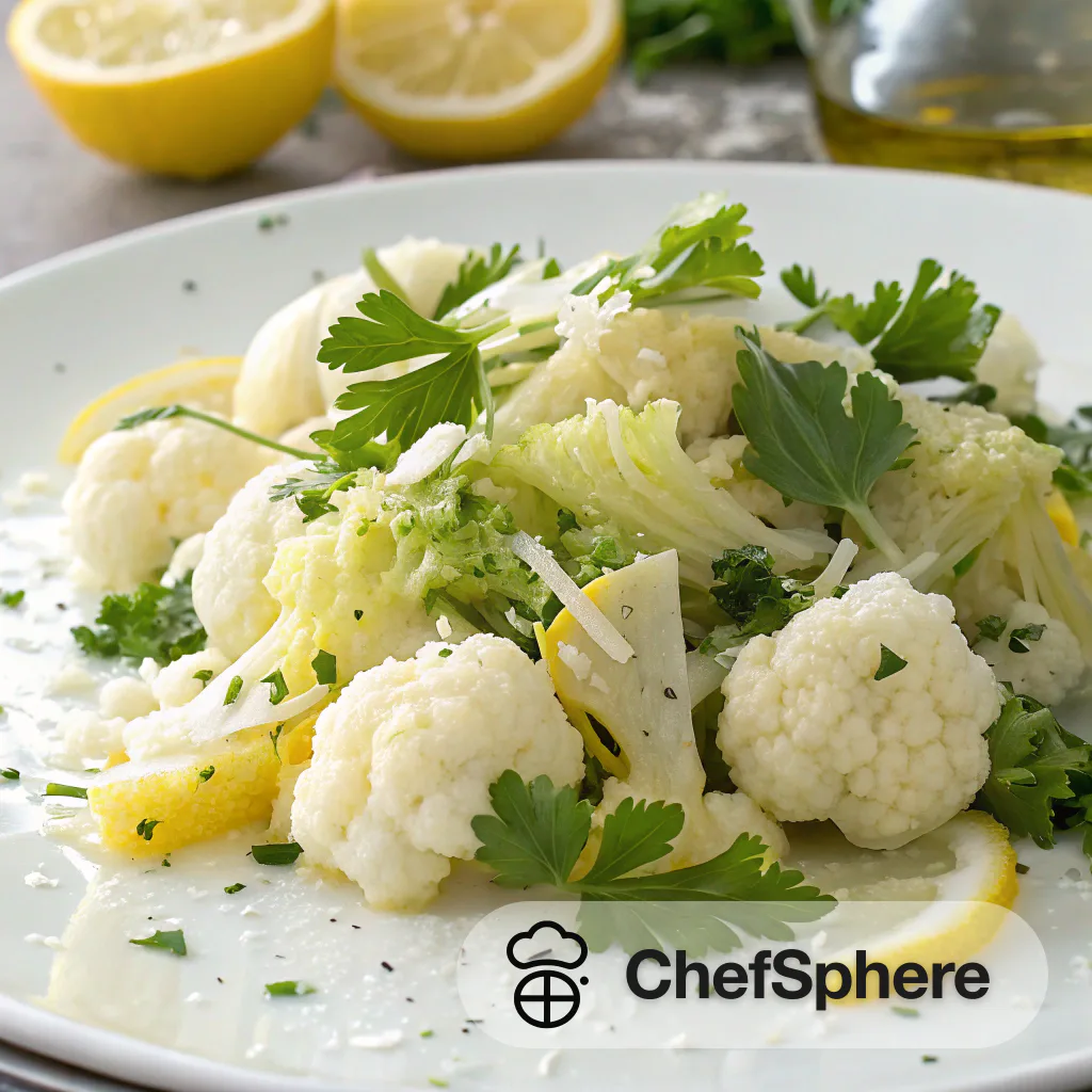 Parmesan Cauliflower Salad with Fresh Parsley
