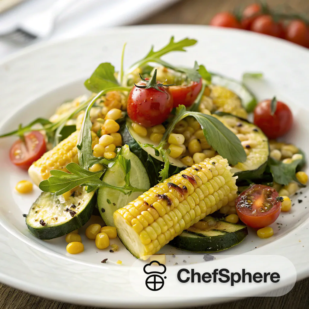 Smoky Grilled Corn Zucchini Salad