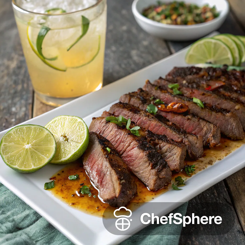 Spicy Citrus Marinated Skirt Steak