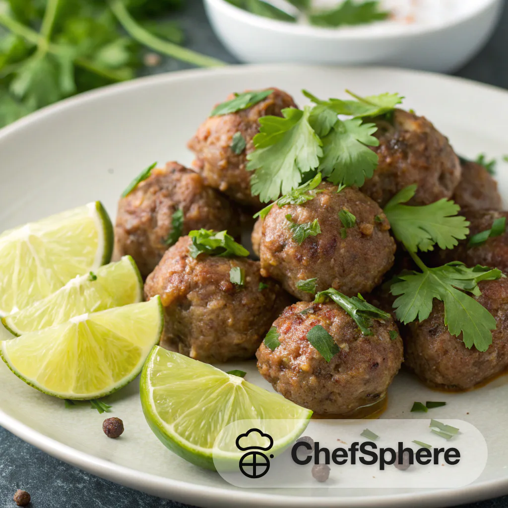 Zesty Lime Herb Meatballs