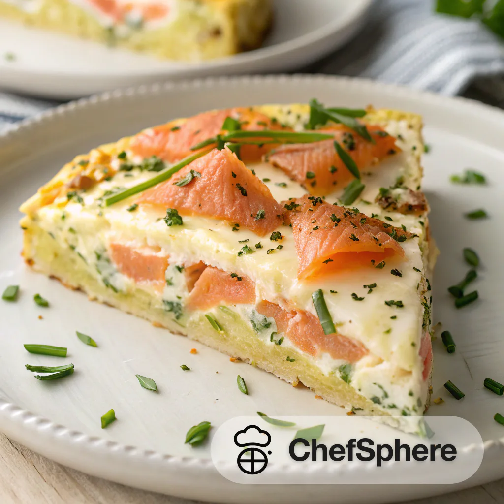 Smoked Salmon and Cheese Frittata Bake
