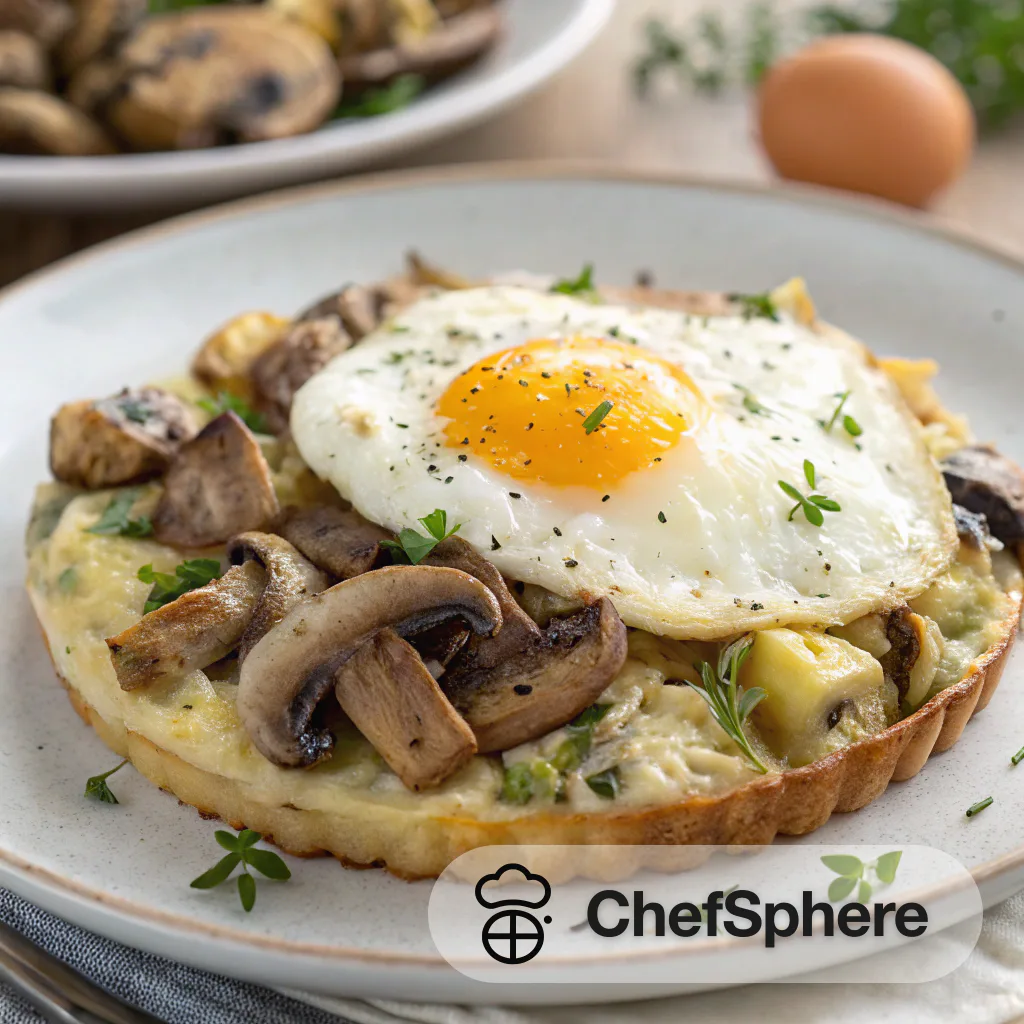 Mushroom Artichoke Sautéed Egg Bake