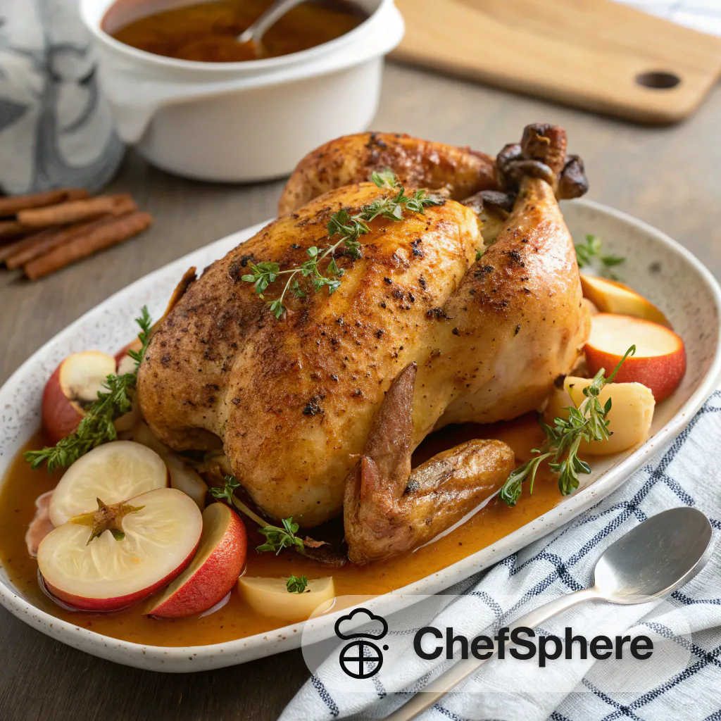 Apple Cinnamon Roast Chicken for Rosh